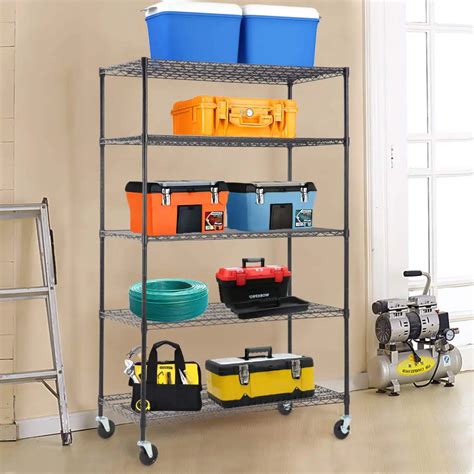 metal fabricated rolling racks|rolling shelves to stay still.